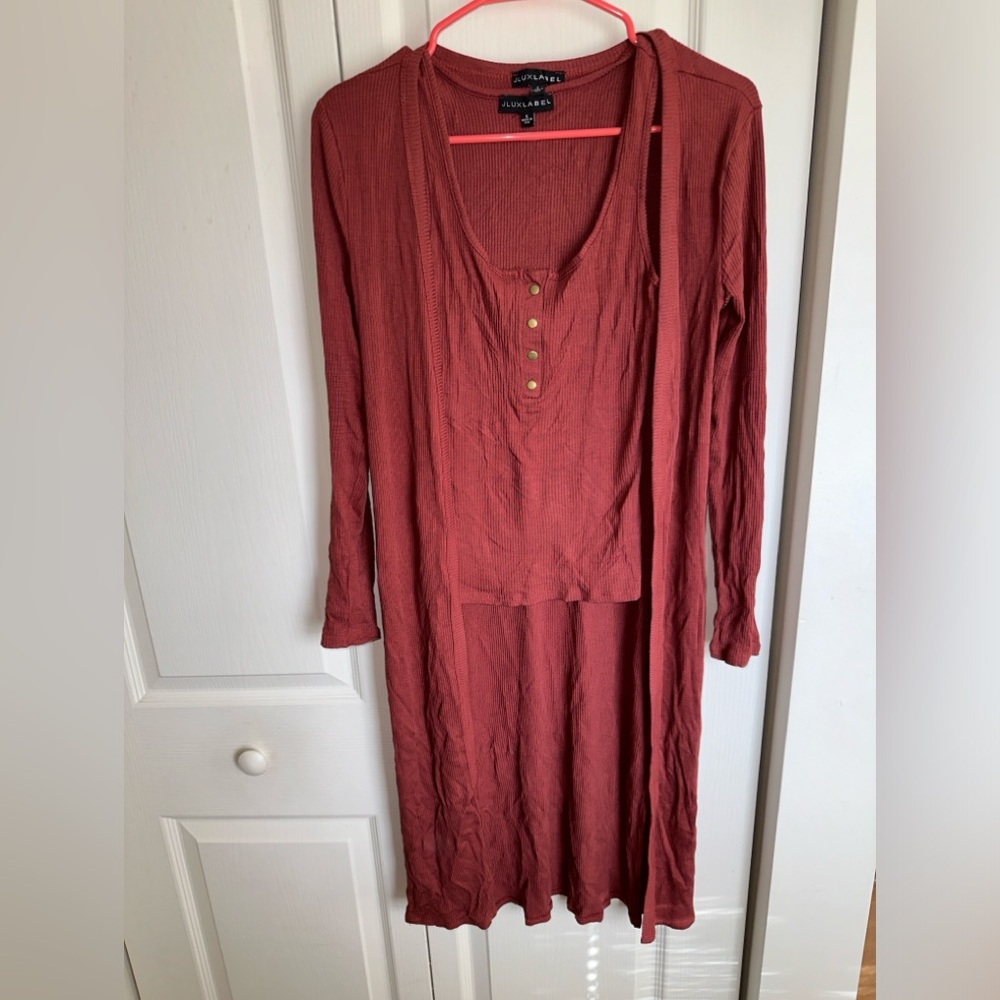 Jlux Label Tank and Cardigan Set